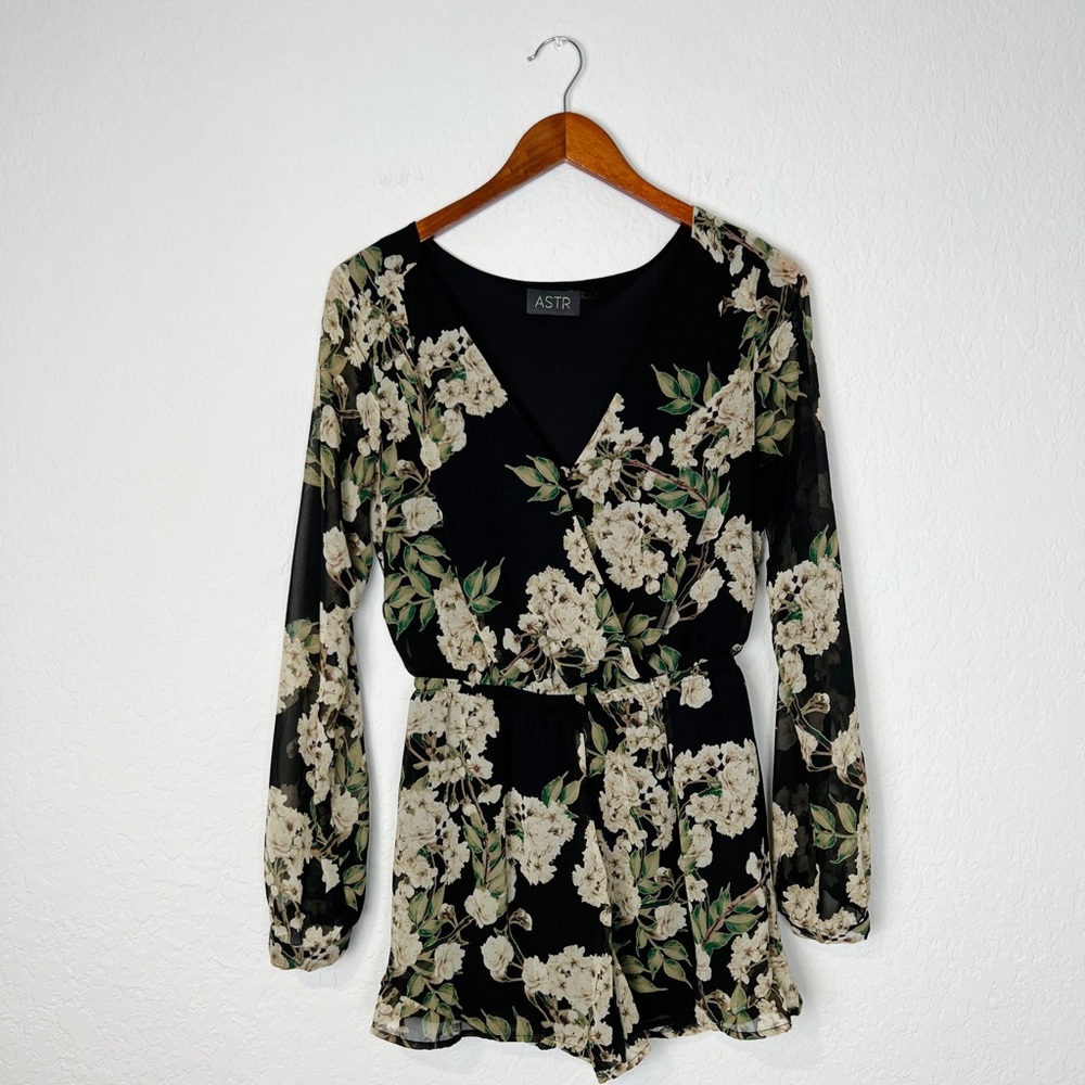 ASTR Floral Print Romper